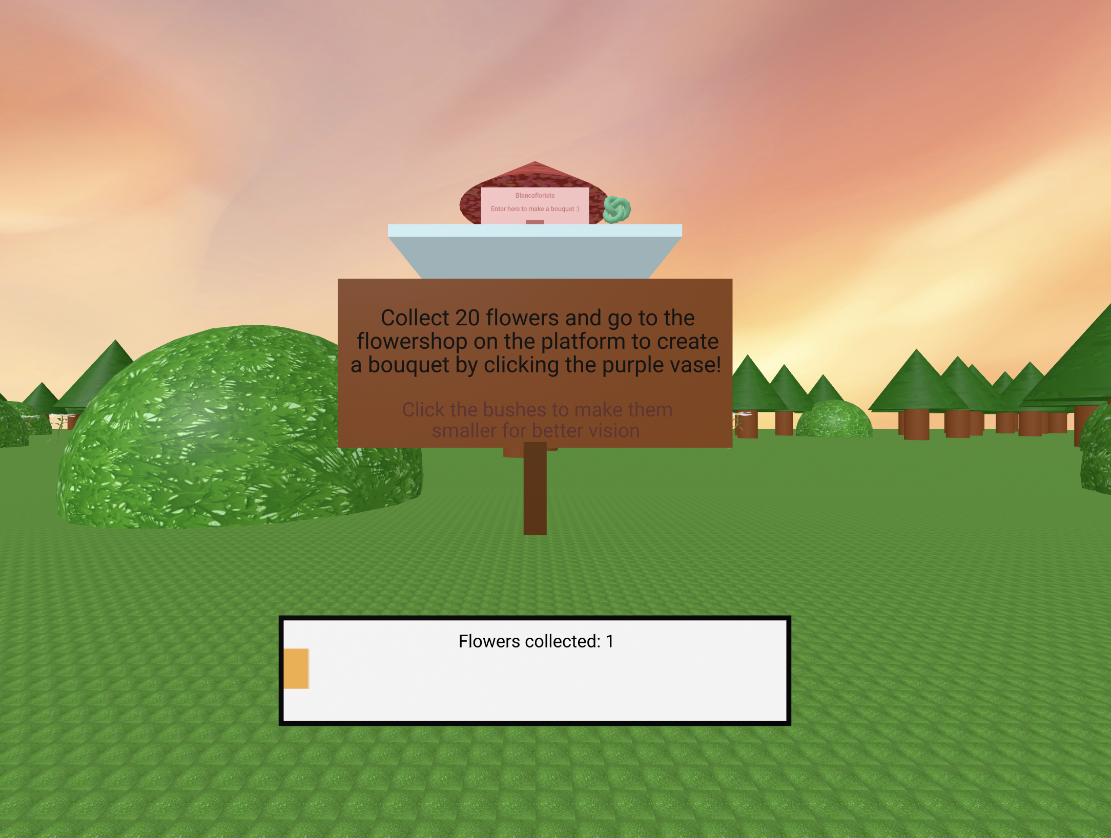 VR Flowers game